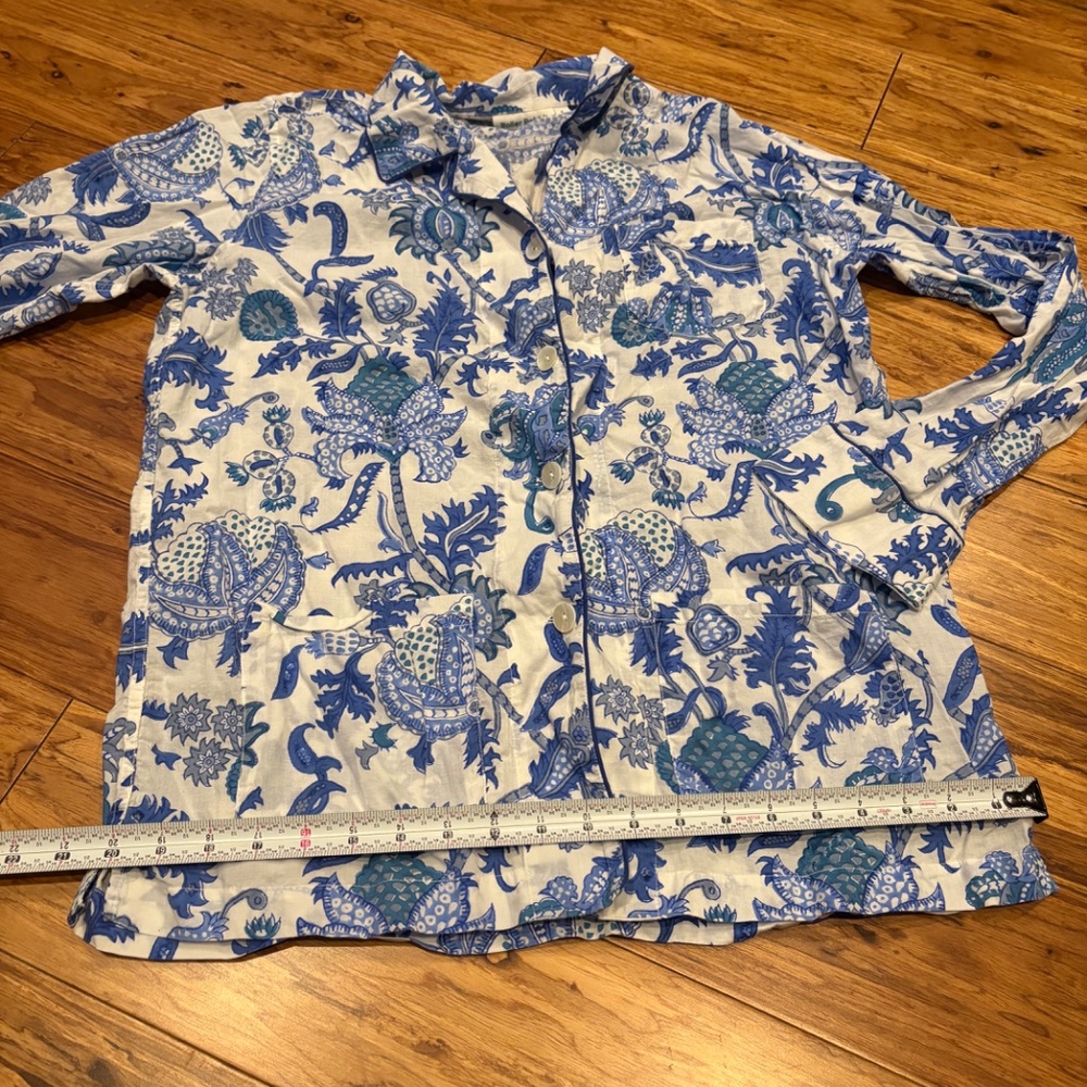 Roberta Roller Rabbit Long Sleeve Button Down Paj… - image 5